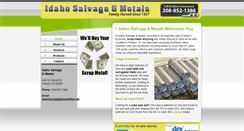 Desktop Screenshot of idahosalvageandmetals.com